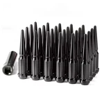 M14x1.5 Spike Lug Nuts, Set Of 24 Black Spline Spiked Nut With Key For Chevy. Fixed Price $81.15.