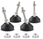 Jiozermi 4 Pcs Adjustable 1.34 Inches X 3 Inches, Black. Fixed Price $11.23.
