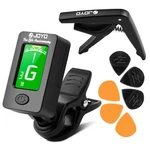 Joyo Guitar Tuner Clip Capo With 6pcs Picks Accessories.... Fixed Price $13.35.