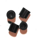 Steel Drum Pan Mallets Tips - Lead/tenor Black 2 Pr.. Fixed Price $17.17.