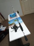 Spinning Fishing Rods Abu Garc A 6' Med 6-12lb And Reel Cardinal Colt. Fixed Price $52.00.