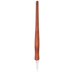 Artibetter 6 Pieces Vintage Glass Dip Pen With Wood Handle Calligraphy .... Fixed Price $16.48.
