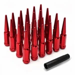 Lujiani M14x1.5 Red Wheel Spike Lug Nuts, 24 Pcs Nut M14x1.5-24pcs,. Fixed Price $95.09.