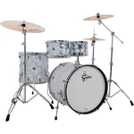 Gretsch Drums Catalina Club 4-piece Shell Pack W/22" Bass Drum White Satin Flame. Fixed Price $799.99.