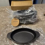 Lot Of Six Hawok Cast Iron Oval Mini Server Set 6.5"l X 4.7"w 12 Oz. Fixed Price $24.99.