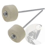 Cheerock 2pcs White Felt Bass Drum Pedal Beater, 180 Mm Double Kick. Fixed Price $11.05.