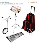 Ludwig Lm2483rbr Student Combo Kit Acoustic Drum Set Beginner Lightweight 5pc. Fixed Price $330.00.