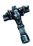 Promark Dk5 Wearable Drum Key Necklace - Pewter Cross With Animal Skull. Fixed Price $11.95.