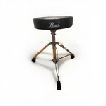Pearl Drum Throne Stool Adjustable Height Drummers Seat Black Soft Cushion D50. Fixed Price $99.99.