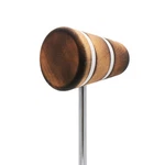 Low Boy Wood Bass Drum Beater - Versatile 1-pack, Scorched With White Stripes. Fixed Price $61.90.