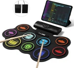 Electronic Drum Set 9 Pads Roll Up Kit With Free App, Dual Built-in Speaker. Fixed Price $125.99.