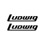 Ludwig P4062b Black Logo Bass Drum Decal Sticker, 2" X 5.5" Set Of 2. Fixed Price $10.99.