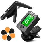 Joyo Guitar Tuner And Capo Set Clip On Chromatic With Lcd D. Fixed Price $15.89.