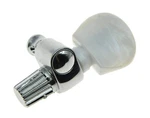 Kaish Chrome 5th Banjo Geared Tuner, W/ Pearl Buttons. Fixed Price $24.36.