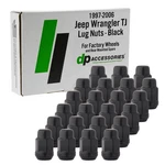 Black Lug Nuts 1997-2006 Jeep Wrangler Tj Factory Wheels. Fixed Price $48.00.