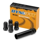 Dynofit 1/2x20 Wheel Lug Nuts, 4 X Black Chrome 1/2''-20 1/2-20,. Fixed Price $31.24.