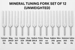 Unweighted Human Body Mineral Tuning Forks 12 Fork Healing Set. Fixed Price $119.00.