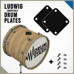 Ludwig Vintage Classic Drums 3d Printed Bass Masking Plate Set, Color Options. Fixed Price $13.99.
