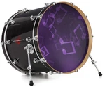 Vinyl Decal Skin For 26" Bass Kick Drum Heads Bokeh Music Purple. Fixed Price $47.95.