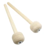 2 Pcs 12.8 Inch Bass Drum Mallet Stick Wool Felt Head Percussion Accessory. Fixed Price $22.28.