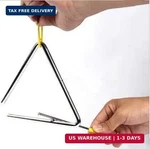 Superior Sound Quality Musical Steel Triangle Percussion Instrument With Striker. Fixed Price $9.56.