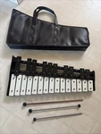 Cb Percussion 25 Note Chrome Bells With Leather Carrying Case And Mallets. Fixed Price $49.99.