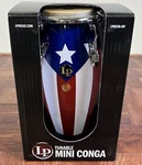 Latin Percussion Mini Conga 11 Tall With Puerto Rico Flag Design.. Fixed Price $95.00.