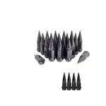 1/2"-20 Wheel Spike Lug Nuts, Set Of 20 Black Nut 1/2-20, Cone/conical Bu.... Fixed Price $68.40.