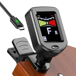 New Bee Clip-on Guitar Tuner Rechargeable With Color Screen 1 Pack, Black. Fixed Price $13.99.