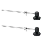 Pastlla 2pcs Bass Drum Pedals, Black Beater Aluminum Alloy Hammer Head Percussio. Fixed Price $32.85.