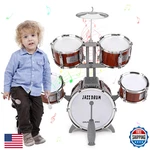 Twfric Toy Drum Set For Kids Ages 3-5 Toddler Jazz Kit 5 Drums Musical. Fixed Price $57.46.