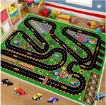 Kids Car Rug For Play Toy Cars, Race Track Playmat Carpet Kid Road. Fixed Price $39.93.