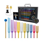 10 Pcs Unweighted Tuning Fork For Healing Set, Multi-color Chak... Fast Usa Ship. Fixed Price $107.96.