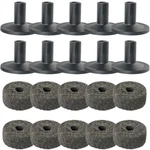 Meetoot 10 Sets Cymbal Stand Felt Washer Gray Drum Sleeves Drums.... Fixed Price $17.21.