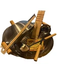 Norpro Deluxe 10pc. 14 Wok Set With Cooking Ring And Domed Cover. Fixed Price $54.00.