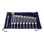 9 Pcs Silver Chakra Weighted Tuning Forks Set For Healing, 8 + 1 Soul .... Fixed Price $117.90.