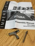 Tama Drum Key, Tension Rod, And Imperialstar Assembly Manual. Fixed Price $17.99.