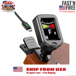 New Bee Clip-on Guitar Tuner Rechargeable With Color Screen 360 Rotatable Chrom. Fixed Price $14.12.