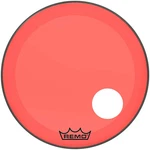 Remo Powerstroke P3 Colortone Red Resonant Bass Drum Head 5" Offset Hole 24 In.. Fixed Price $49.99.