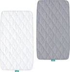 Bassinet Mattress Pad Cover Waterproof Quilted Protector Sheet 2 Pack 17''x33''. Fixed Price $19.99.