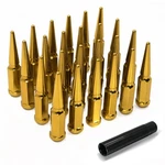 Lujiani 1/2"-20 Gold Spike Lug Nuts (24pc) W/ Socket Key - Jeep, Explorer. Fixed Price $82.48.