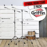 Griffin Cymbal Boom Stand - 2 Pack Drum Hardware Arm Mount Adapter Percussion. Fixed Price $60.00.