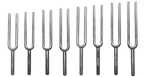 Eisco - Scientific Steel Tuning Fork Set Of 8 For Physics Experiments Silver. Fixed Price $67.99.