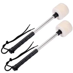 A Pair Of Bass Drum Mallets Timpani Mallet Felt Sticks With Stainless.... Fixed Price $19.95.