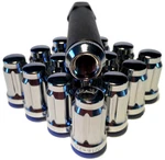 Coyote- 16 Chrome 6 Spline Wheel Locks 7/16 Drive Tuner Lug Nuts With Key. Fixed Price $20.88.