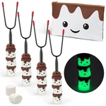 The Smores Company - Glow In Dark Marshmallow Roasting Sticks Set Of 4 .... Fixed Price $71.99.