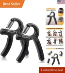 High-quality Grip Strength Trainer With 2 Packs - Ideal For Musicians & Fitness. Fixed Price $18.99.