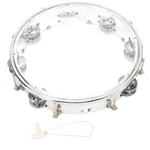 Hand Tambourine, Double Row Jingles Tambourine Adjustable Round 10.... Fixed Price $66.26.