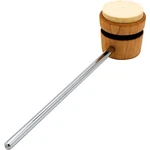 Low Boy Lightweight Felt Daddy Beater In Natural With Black Stripe. Fixed Price $40.00.