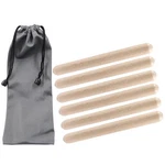 6 Pack 8 Inch Rhythm Sticks Wood Claves Percussion Instrument With Carry Bag. Fixed Price $10.32.